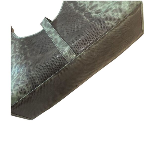 1549 Gucci Jackie 1961 Green And Gray Python Medium Shoulder Bag Silver Buckle - Picture 5 of 9